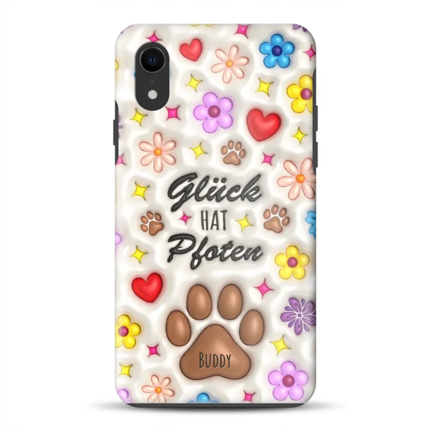 Glück hat Pfoten - Individuelle Premium Hülle für iPhone