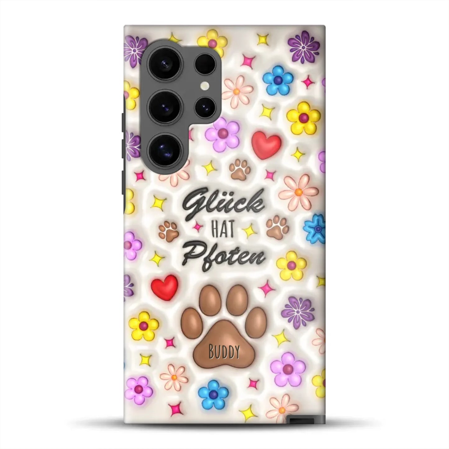 Glück hat Pfoten - Individuelle Premium Hülle für Samsung