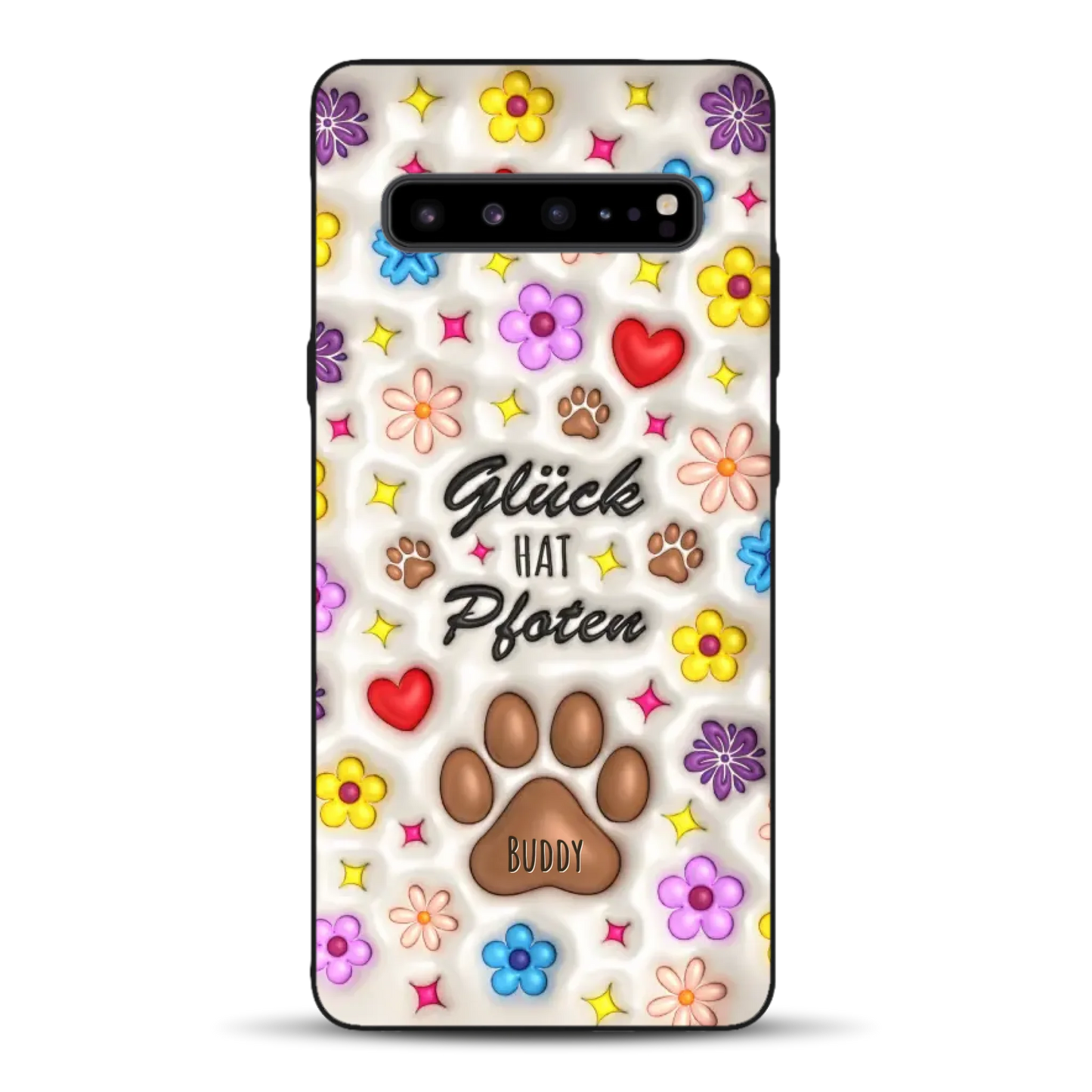 Glück hat Pfoten - Individuelle Handyhülle für Samsung