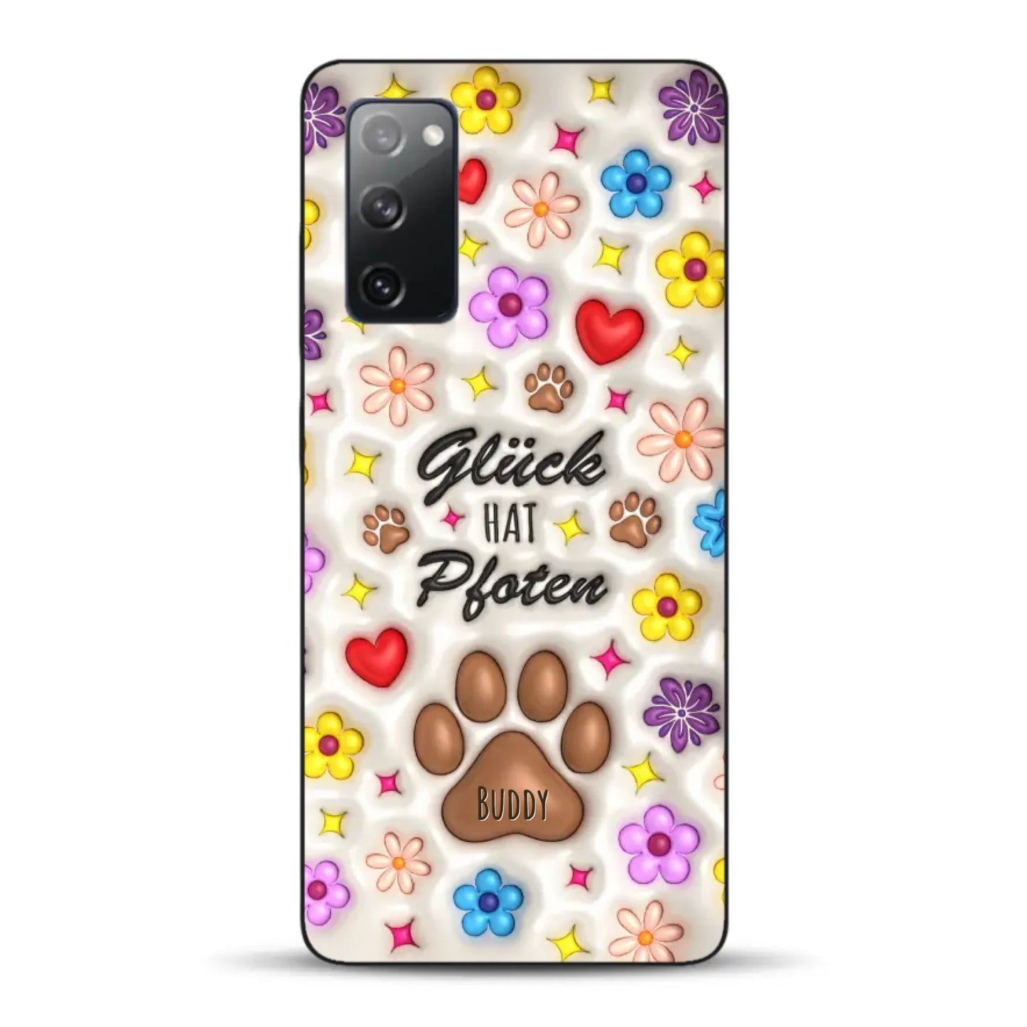 Glück hat Pfoten - Individuelle Handyhülle für Samsung