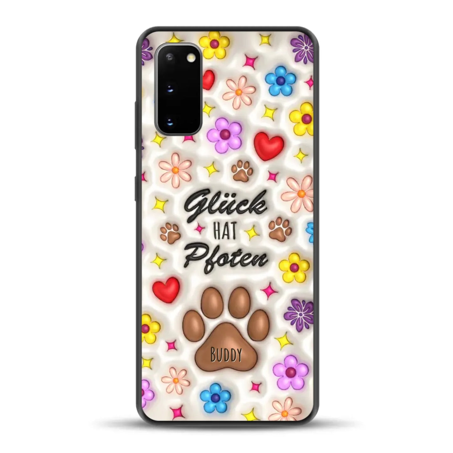 Glück hat Pfoten - Individuelle Handyhülle für Samsung