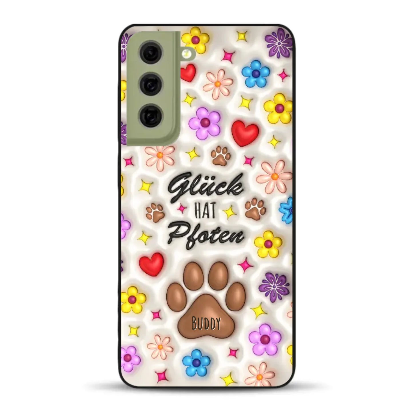 Glück hat Pfoten - Individuelle Handyhülle für Samsung