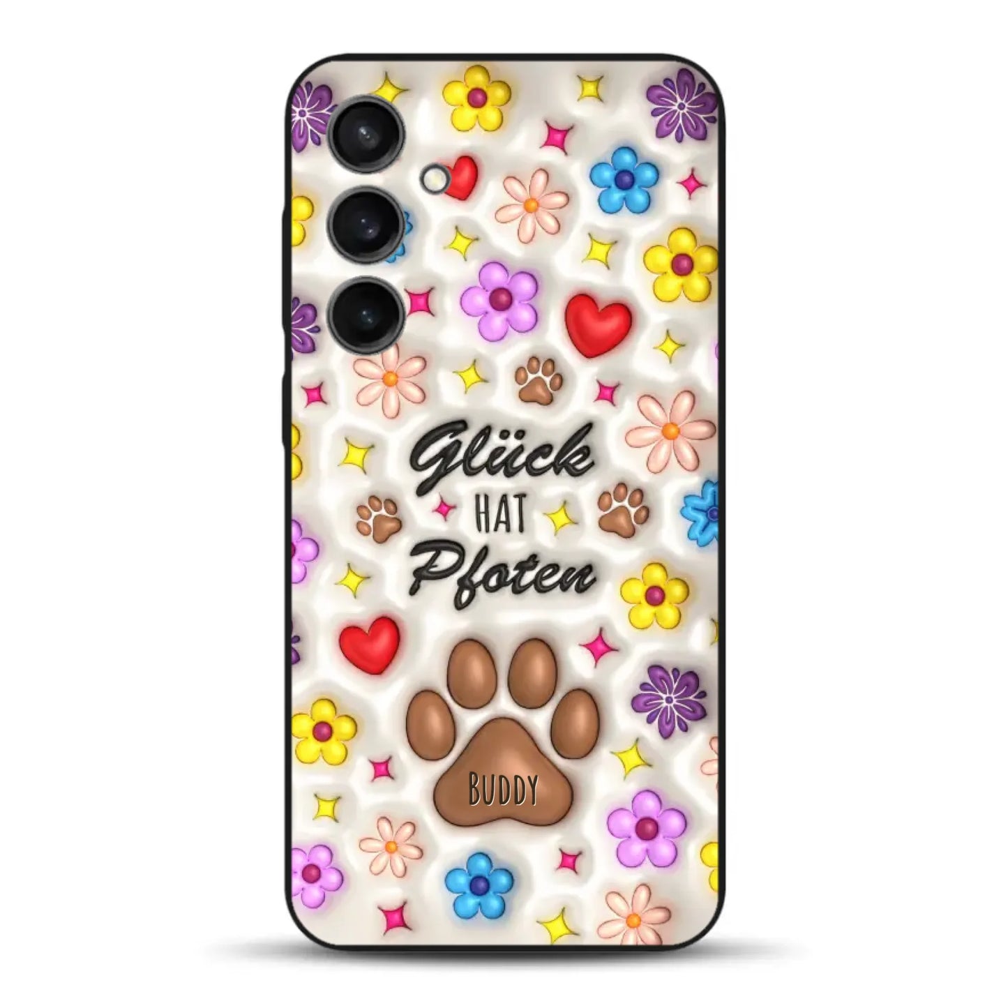 Glück hat Pfoten - Individuelle Handyhülle für Samsung
