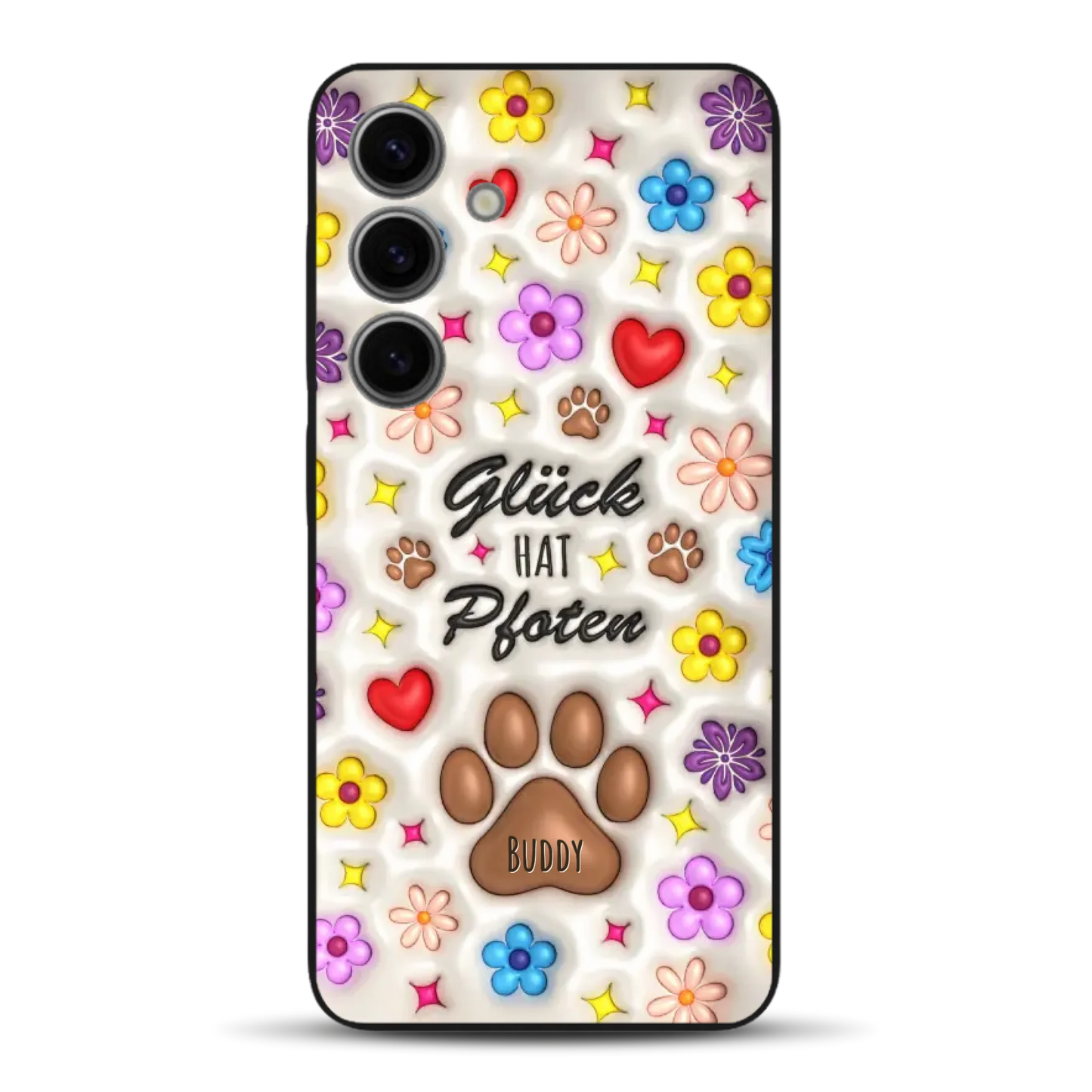 Glück hat Pfoten - Individuelle Handyhülle für Samsung
