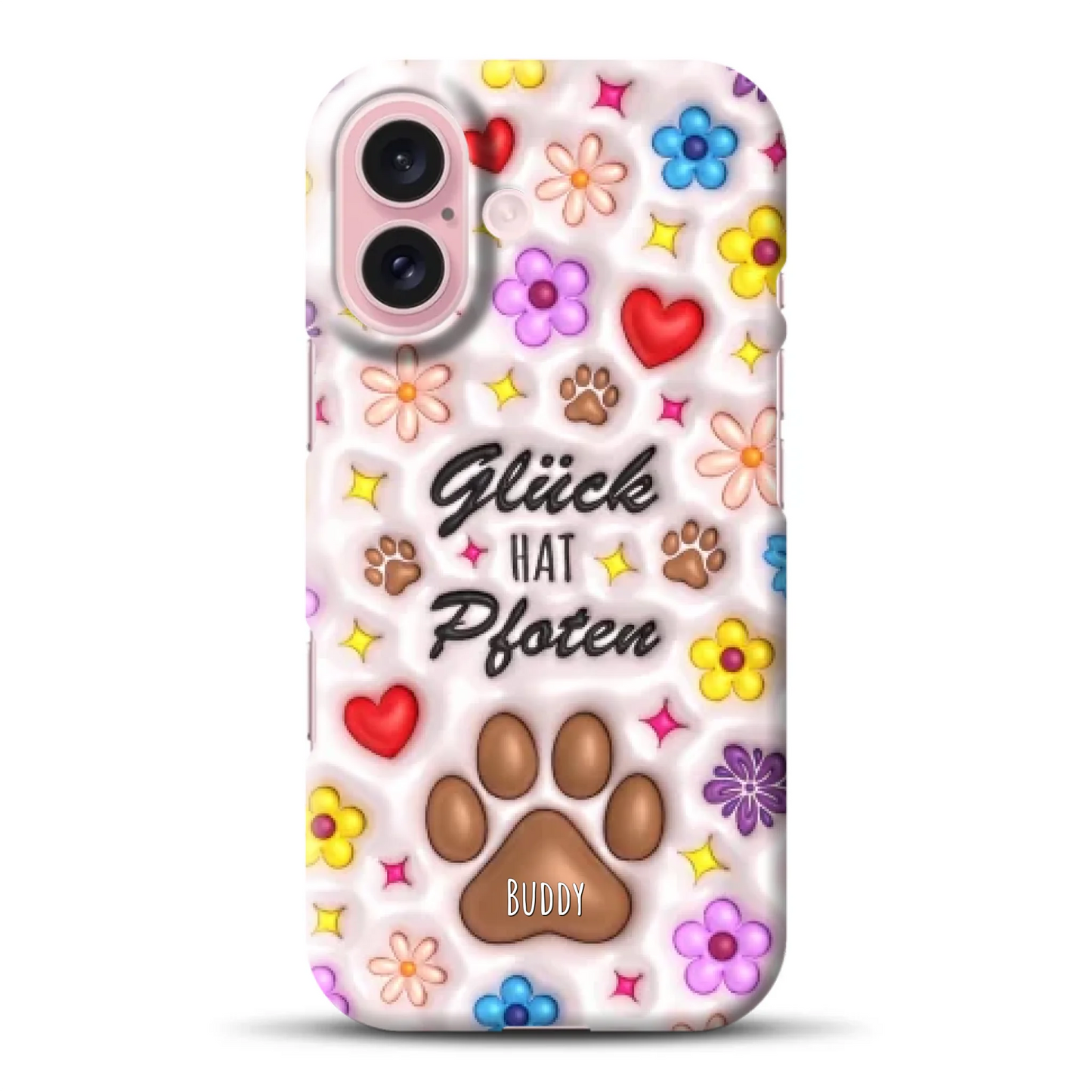 Glück hat Pfoten - Individuelle Hardcase Hülle für iPhone