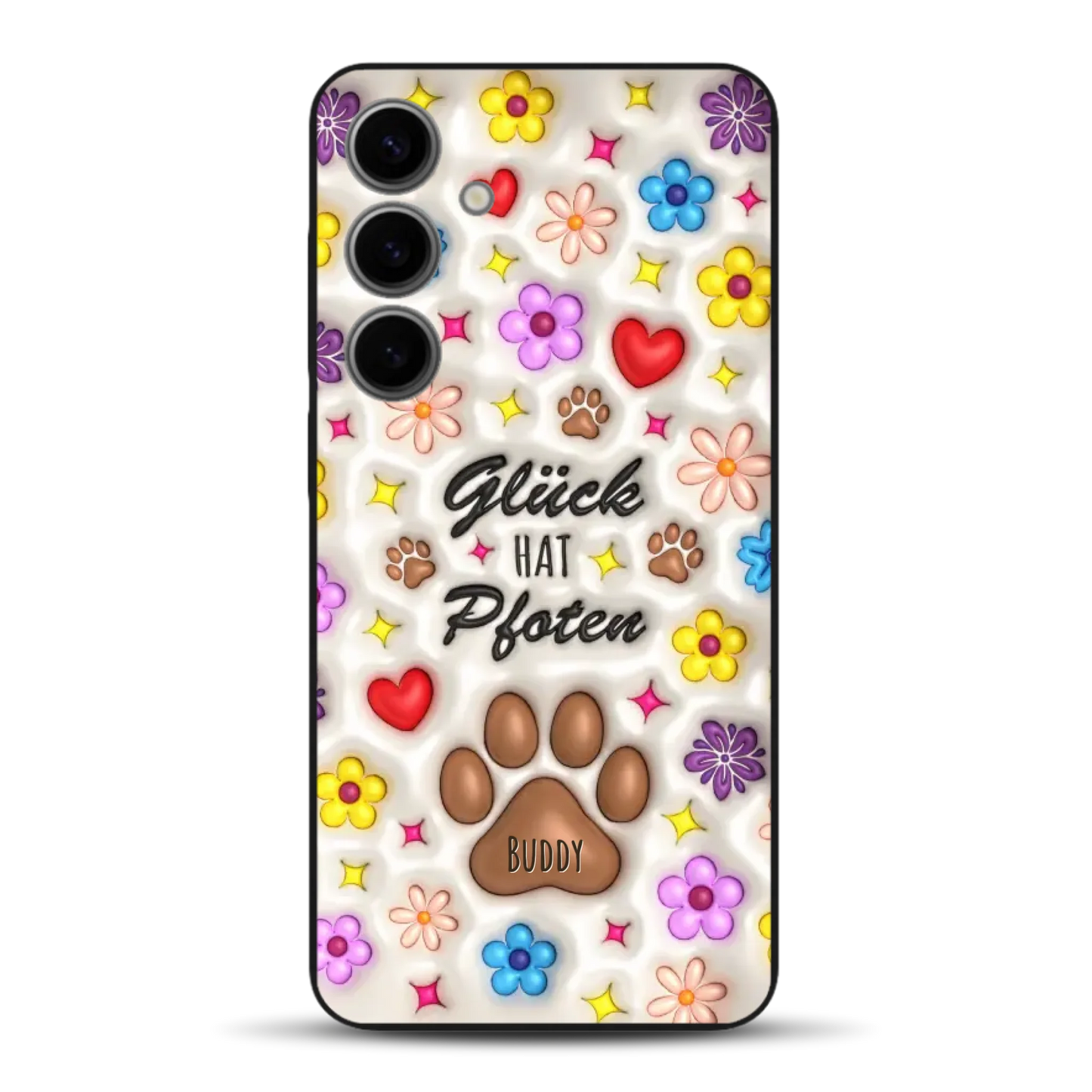 Glück hat Pfoten - Individuelle Handyhülle für Samsung
