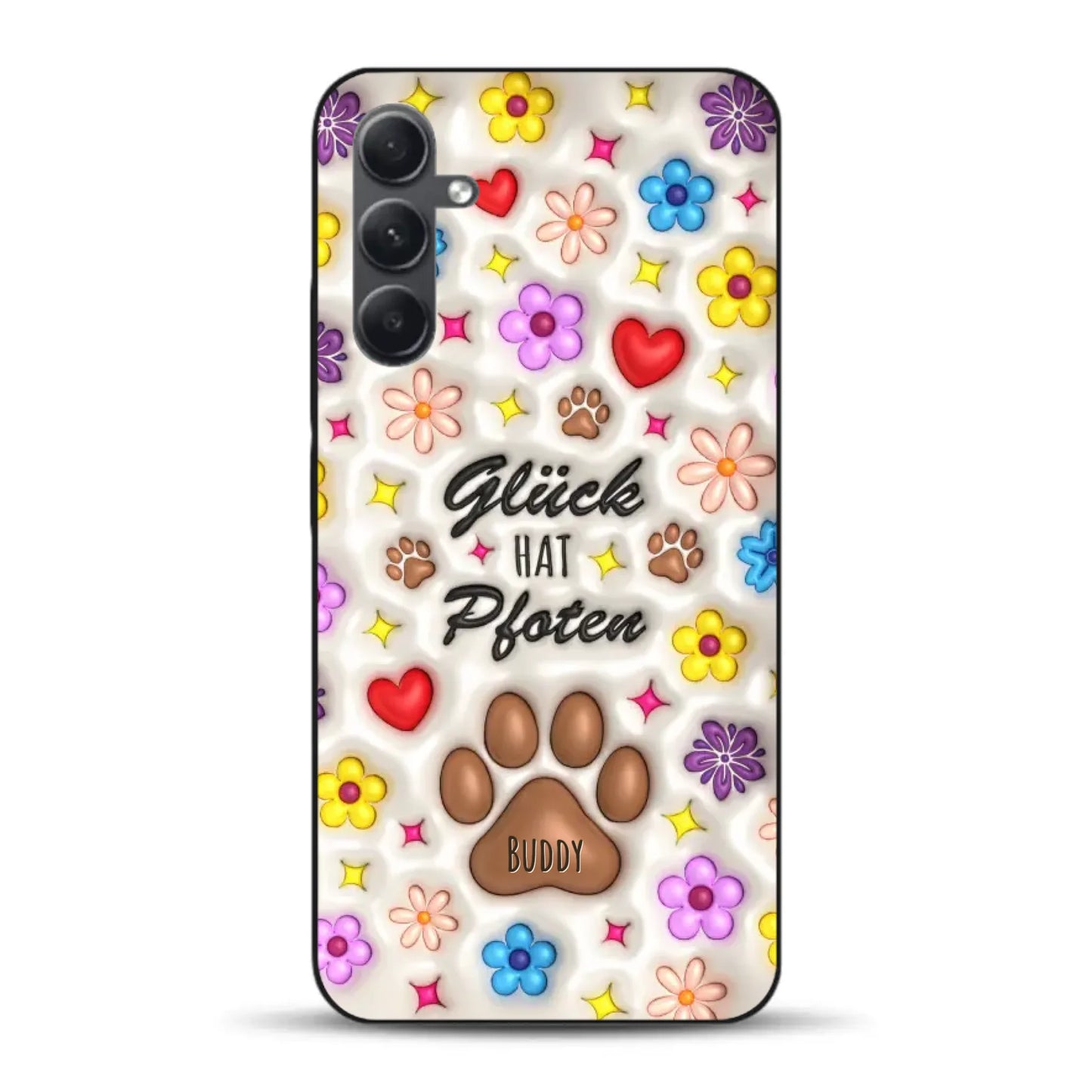 Glück hat Pfoten - Individuelle Handyhülle für Samsung