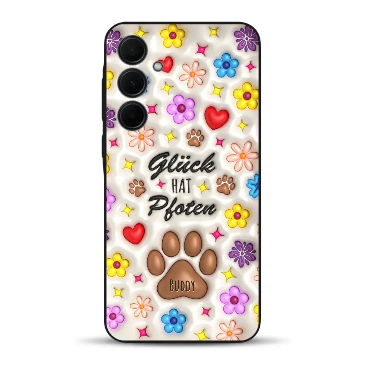 Glück hat Pfoten - Individuelle Handyhülle für Samsung