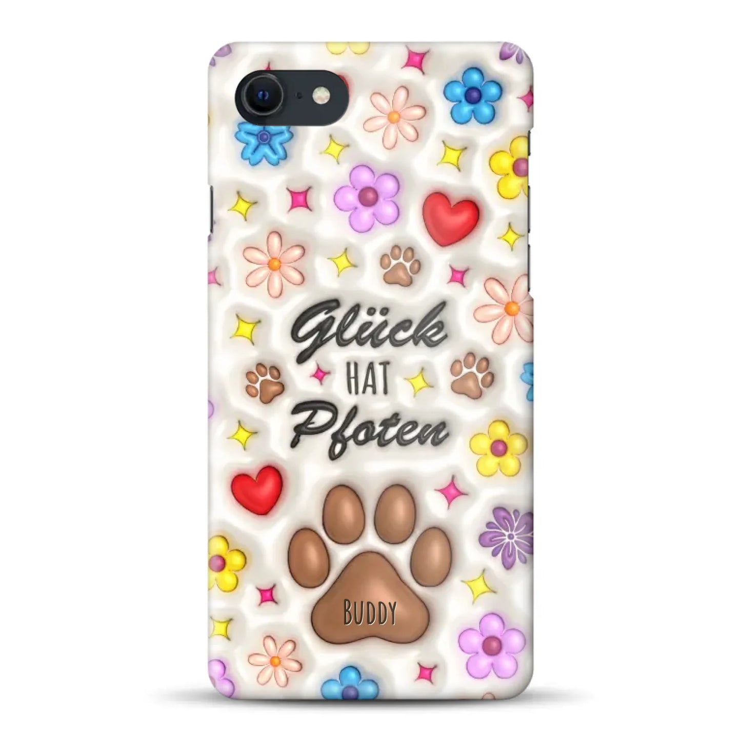 Glück hat Pfoten - Individuelle Hardcase Hülle für iPhone
