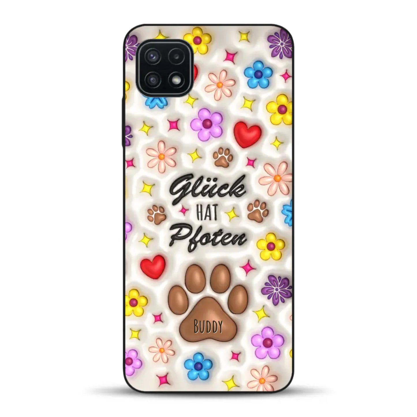 Glück hat Pfoten - Individuelle Handyhülle für Samsung