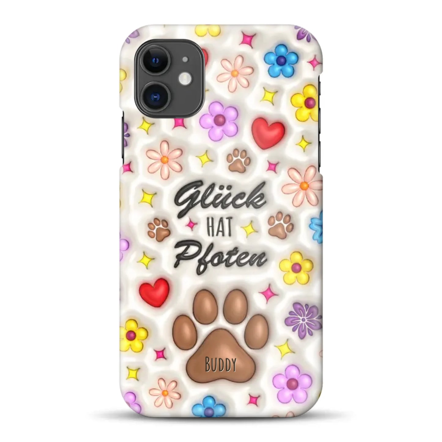 Glück hat Pfoten - Individuelle Hardcase Hülle für iPhone