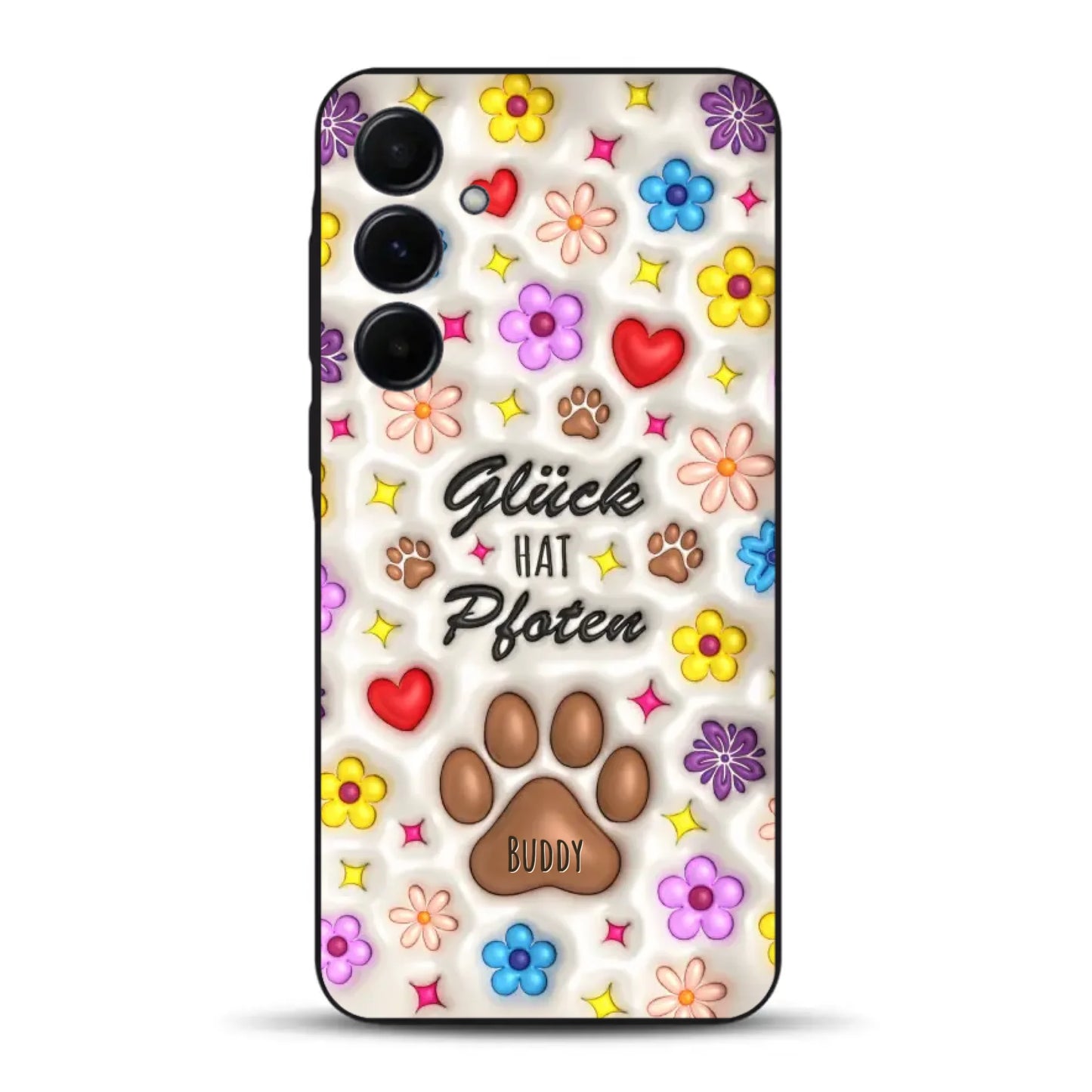Glück hat Pfoten - Individuelle Handyhülle für Samsung