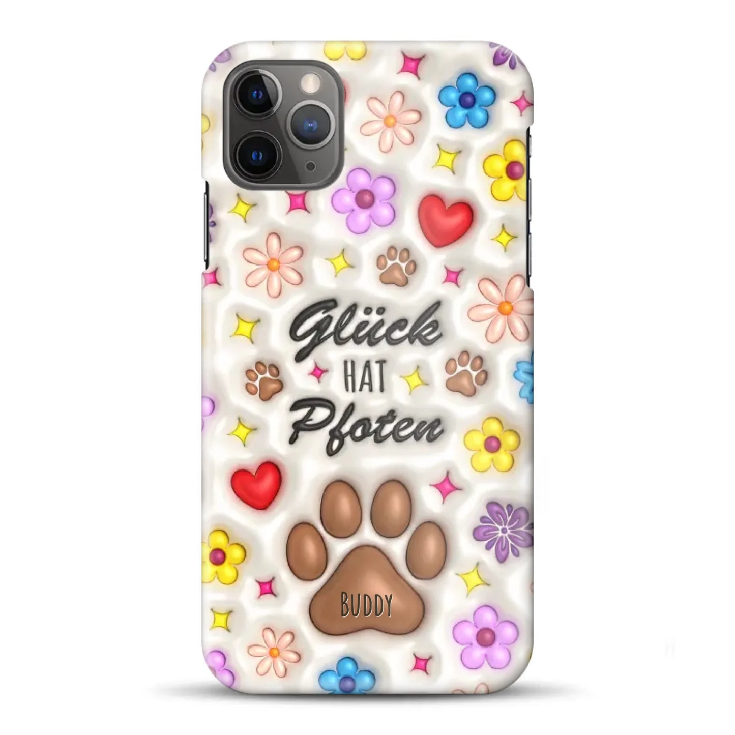 Glück hat Pfoten - Individuelle Hardcase Hülle für iPhone