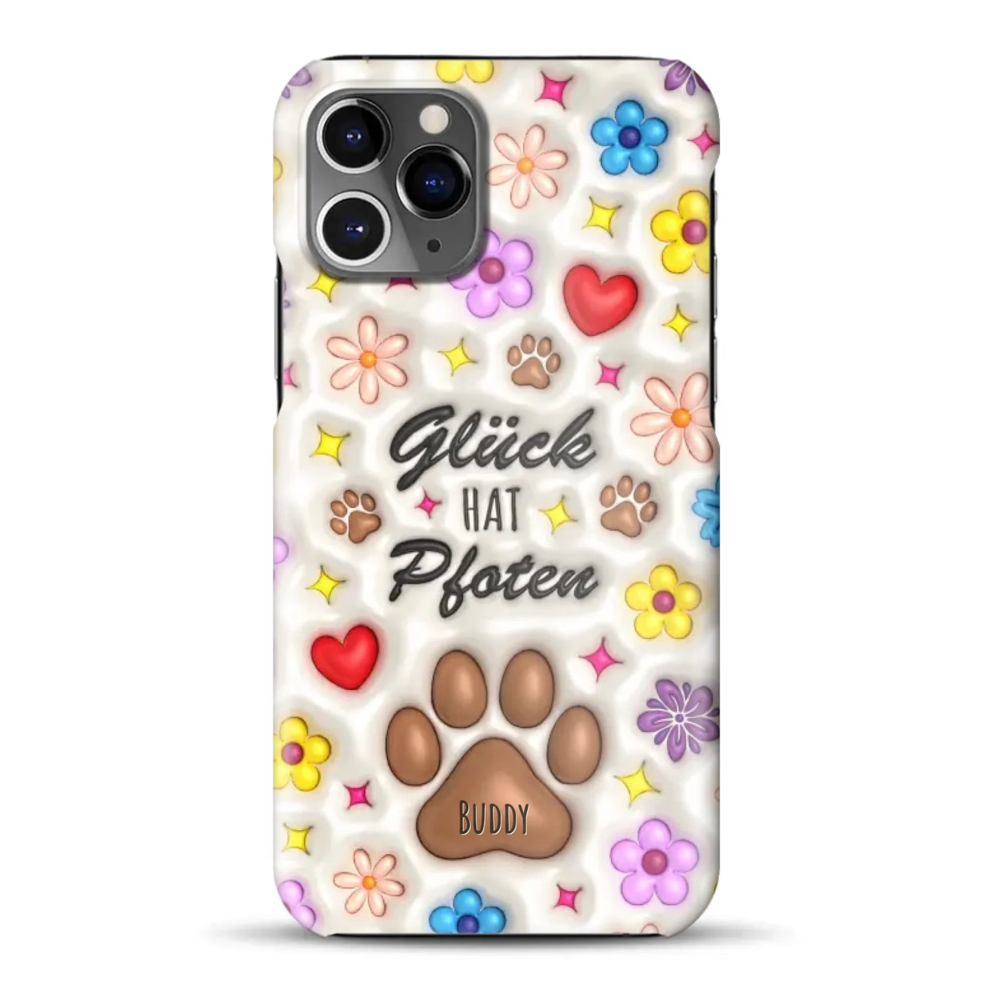 Glück hat Pfoten - Individuelle Hardcase Hülle für iPhone