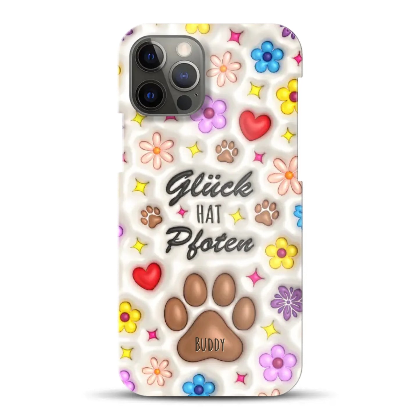 Glück hat Pfoten - Individuelle Hardcase Hülle für iPhone