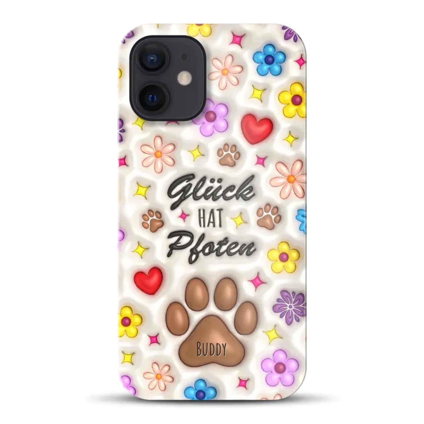 Glück hat Pfoten - Individuelle Hardcase Hülle für iPhone