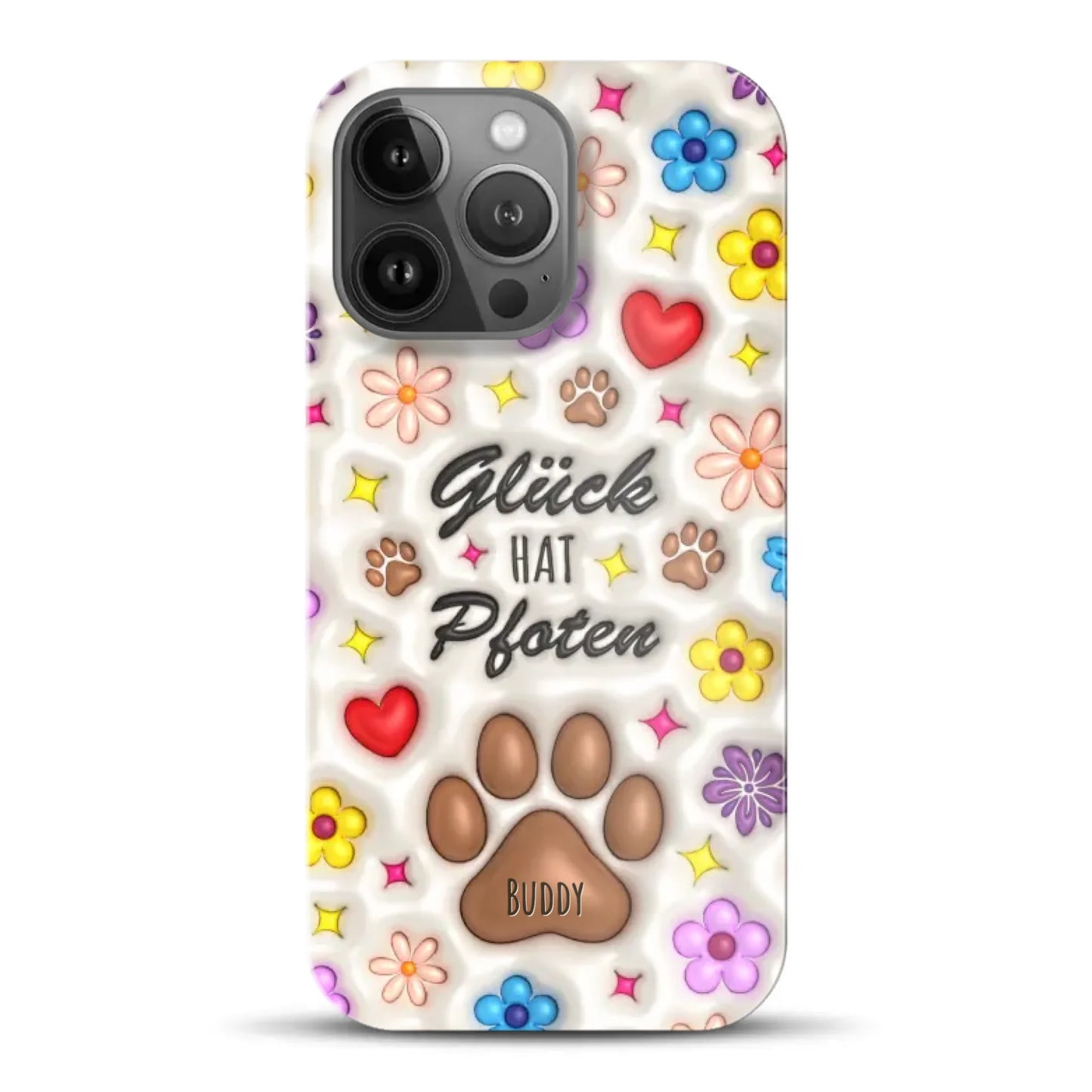Glück hat Pfoten - Individuelle Hardcase Hülle für iPhone