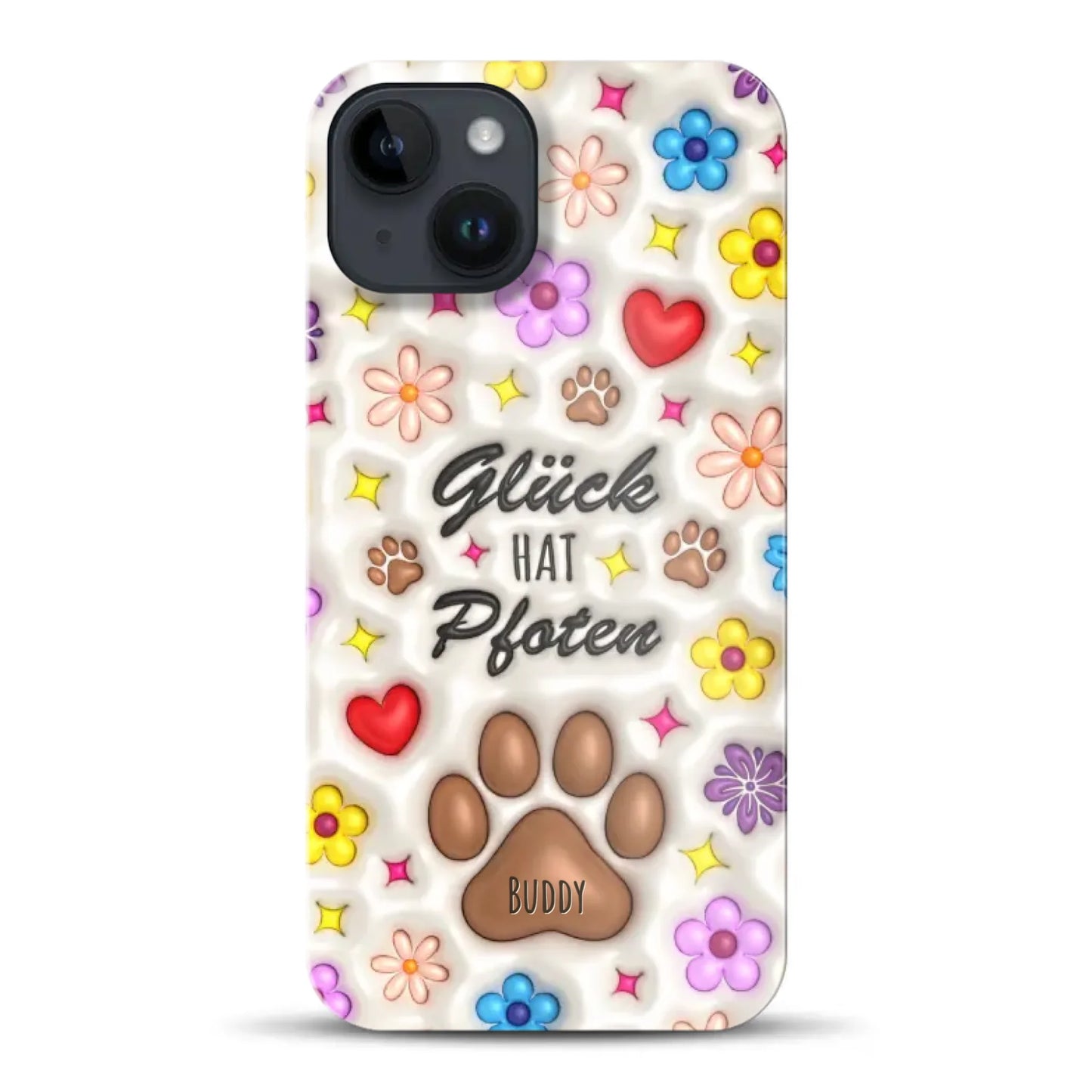 Glück hat Pfoten - Individuelle Hardcase Hülle für iPhone