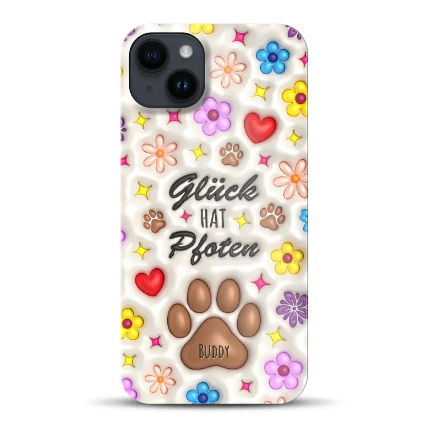 Glück hat Pfoten - Individuelle Hardcase Hülle für iPhone