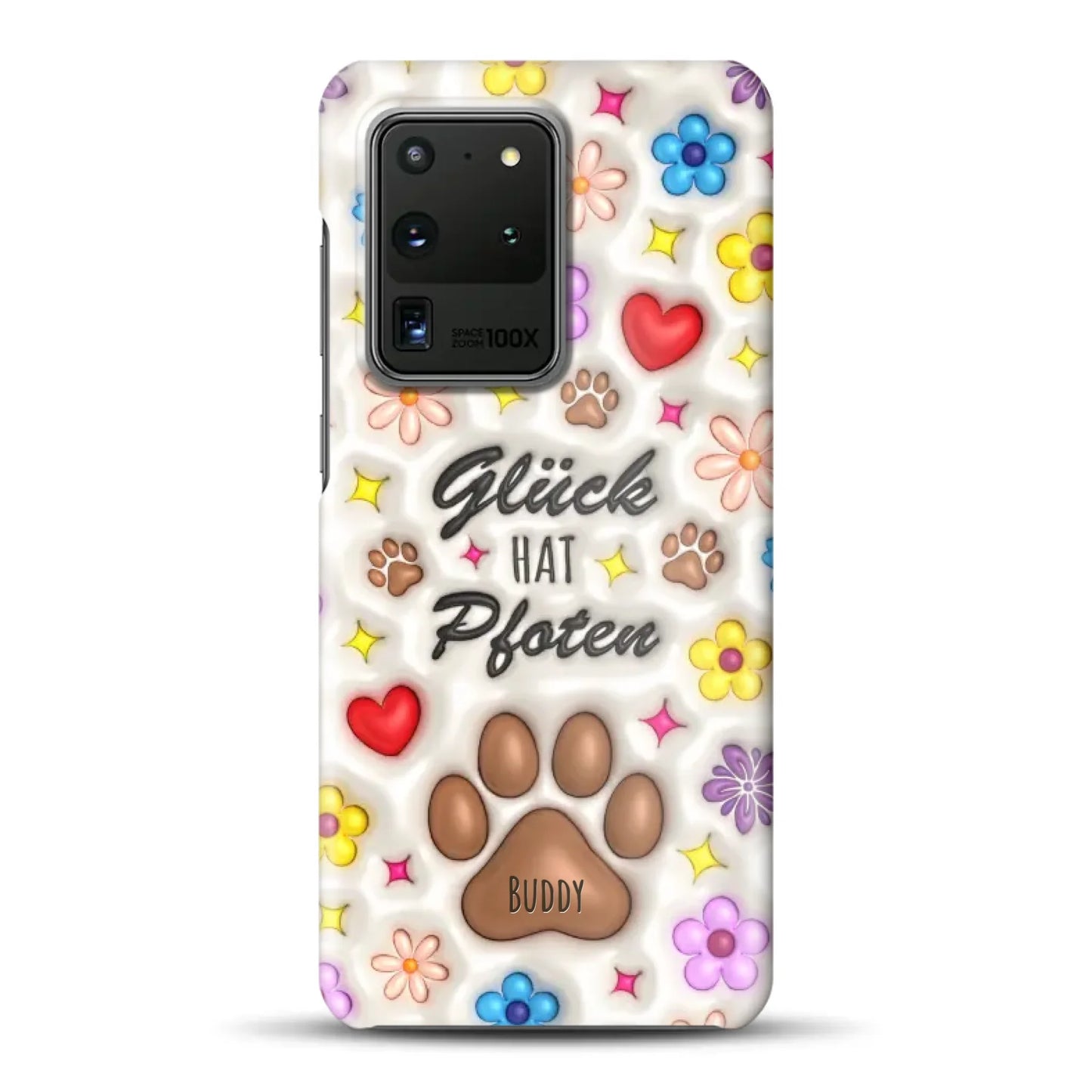 Glück hat Pfoten - Individuelle Hardcase Hülle für Samsung