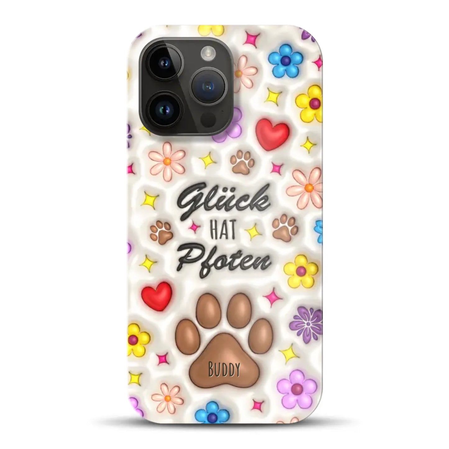 Glück hat Pfoten - Individuelle Hardcase Hülle für iPhone