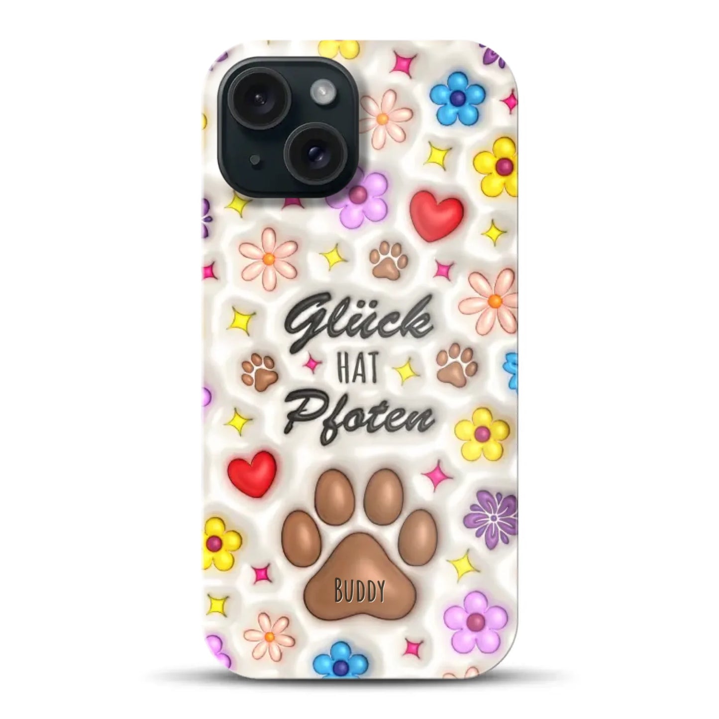 Glück hat Pfoten - Individuelle Hardcase Hülle für iPhone