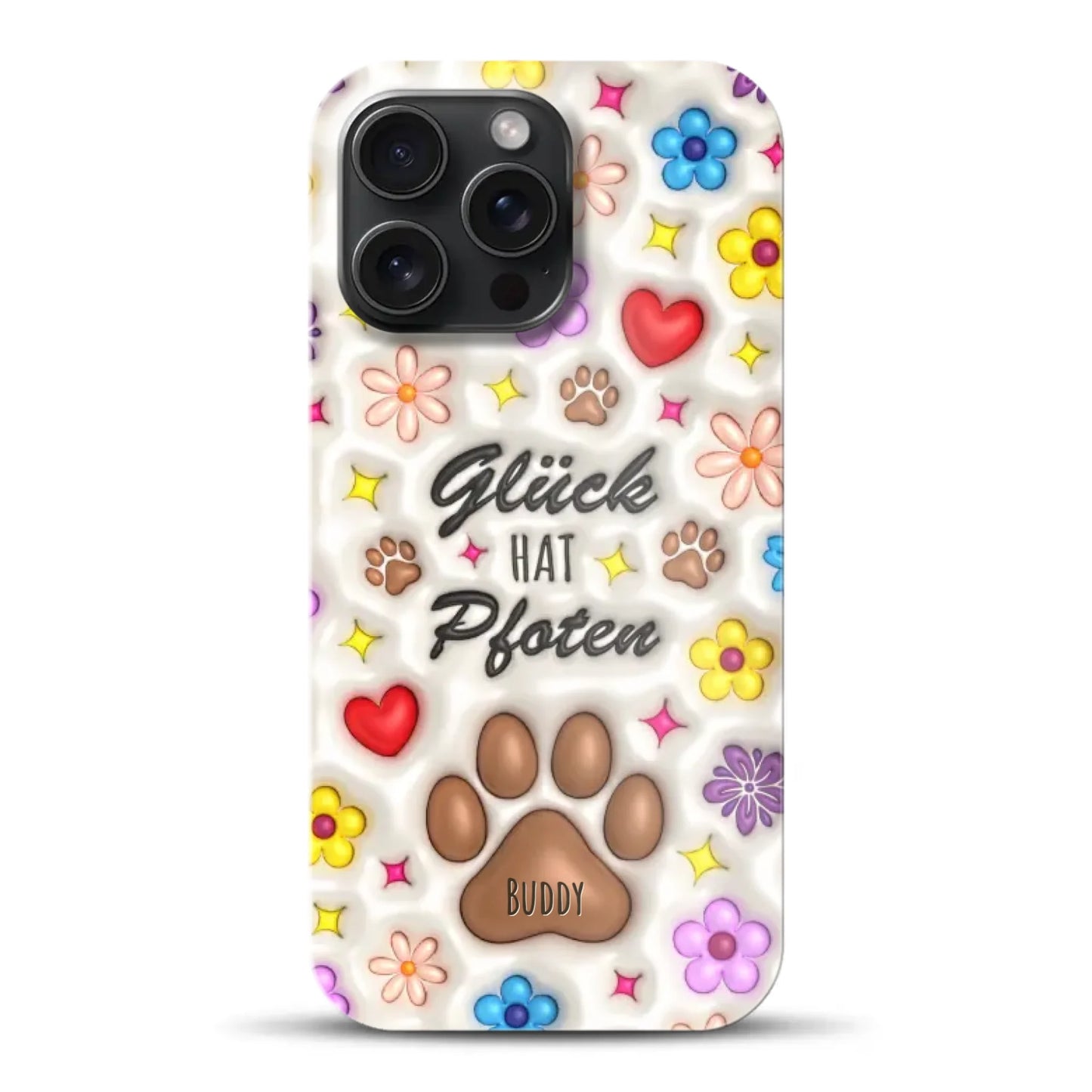 Glück hat Pfoten - Individuelle Hardcase Hülle für iPhone