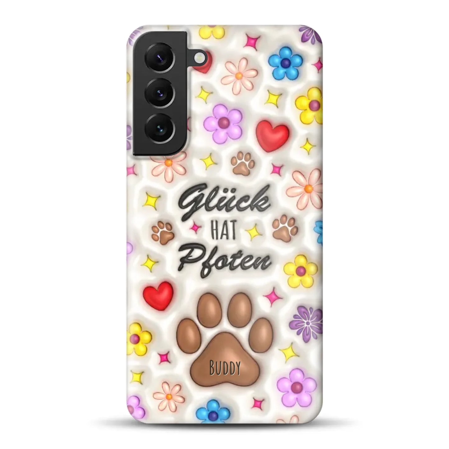 Glück hat Pfoten - Individuelle Hardcase Hülle für Samsung