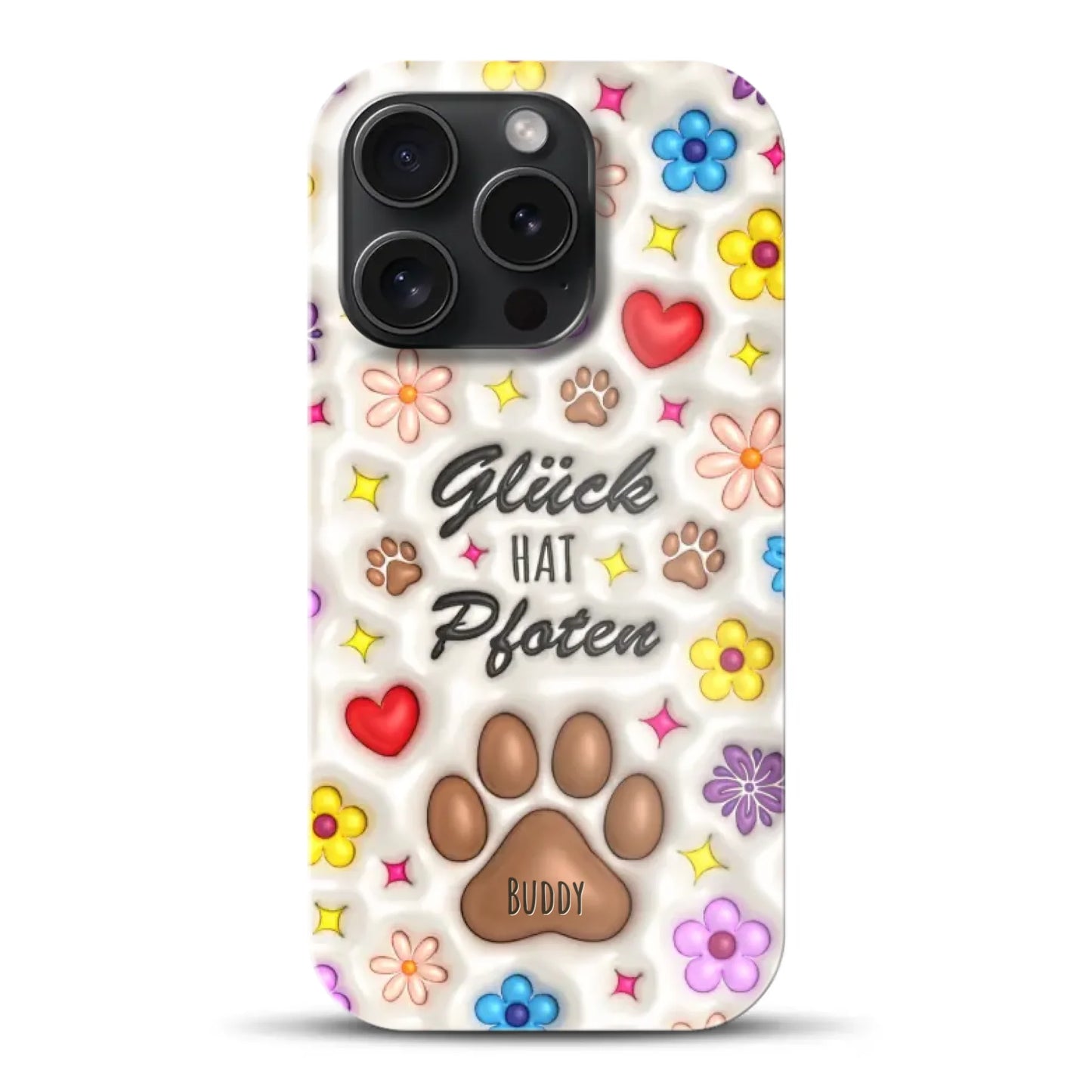 Glück hat Pfoten - Individuelle Hardcase Hülle für iPhone