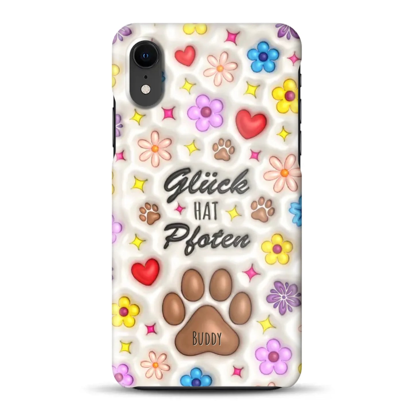 Glück hat Pfoten - Individuelle Hardcase Hülle für iPhone