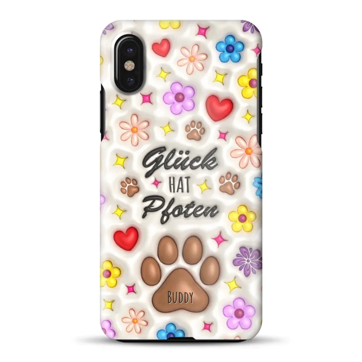 Glück hat Pfoten - Individuelle Hardcase Hülle für iPhone