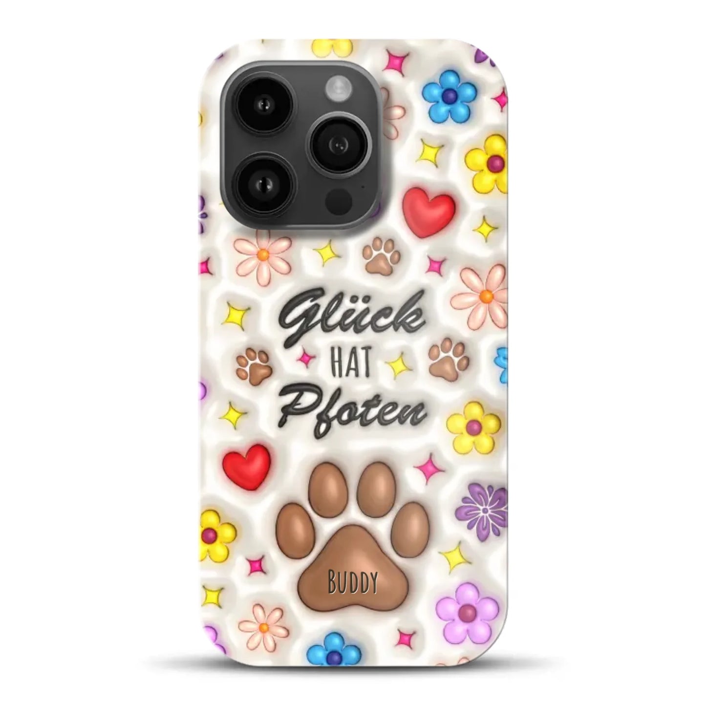 Glück hat Pfoten - Individuelle Hardcase Hülle für iPhone