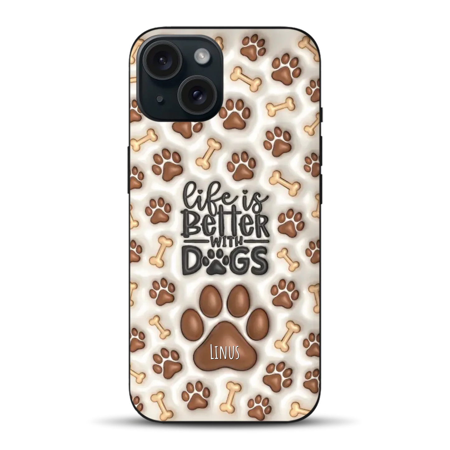 Life is better with Dogs - Individuelle Handyhülle für iPhone
