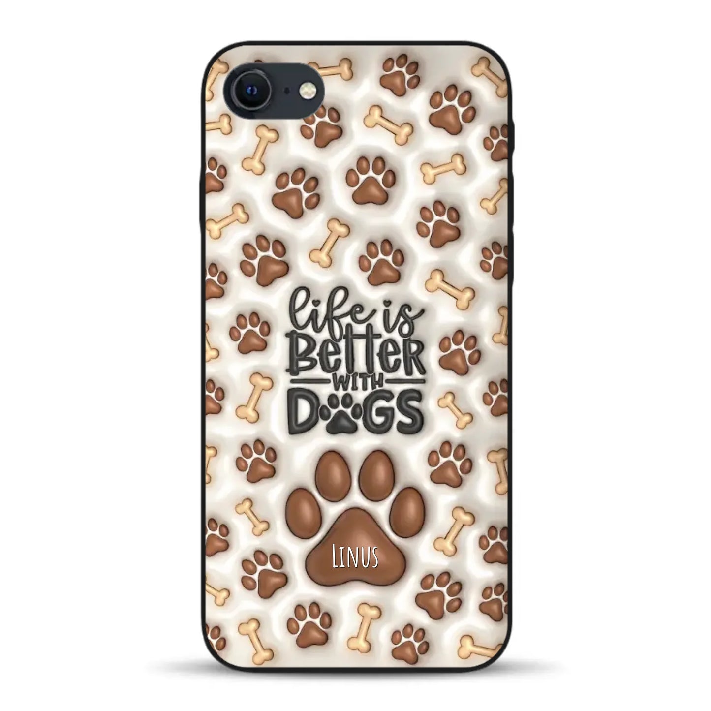 Life is better with Dogs - Individuelle Handyhülle für iPhone