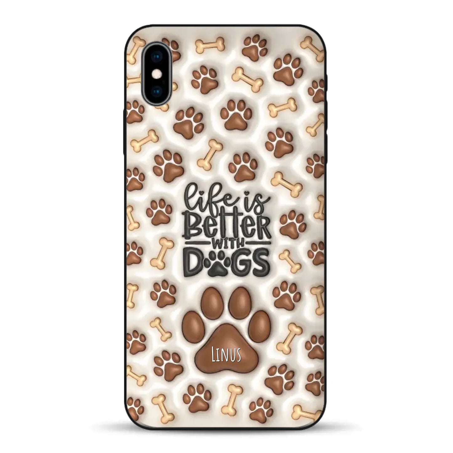 Life is better with Dogs - Individuelle Handyhülle für iPhone