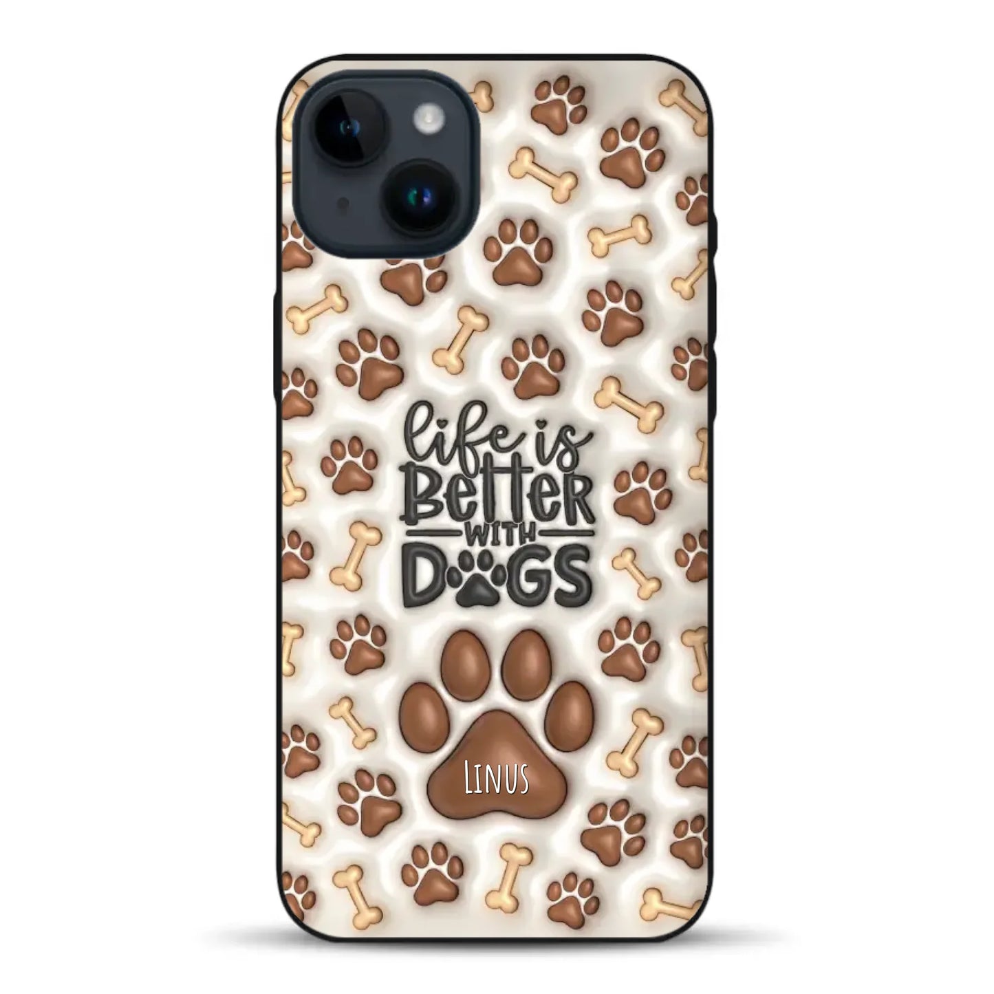 Life is better with Dogs - Individuelle Handyhülle für iPhone