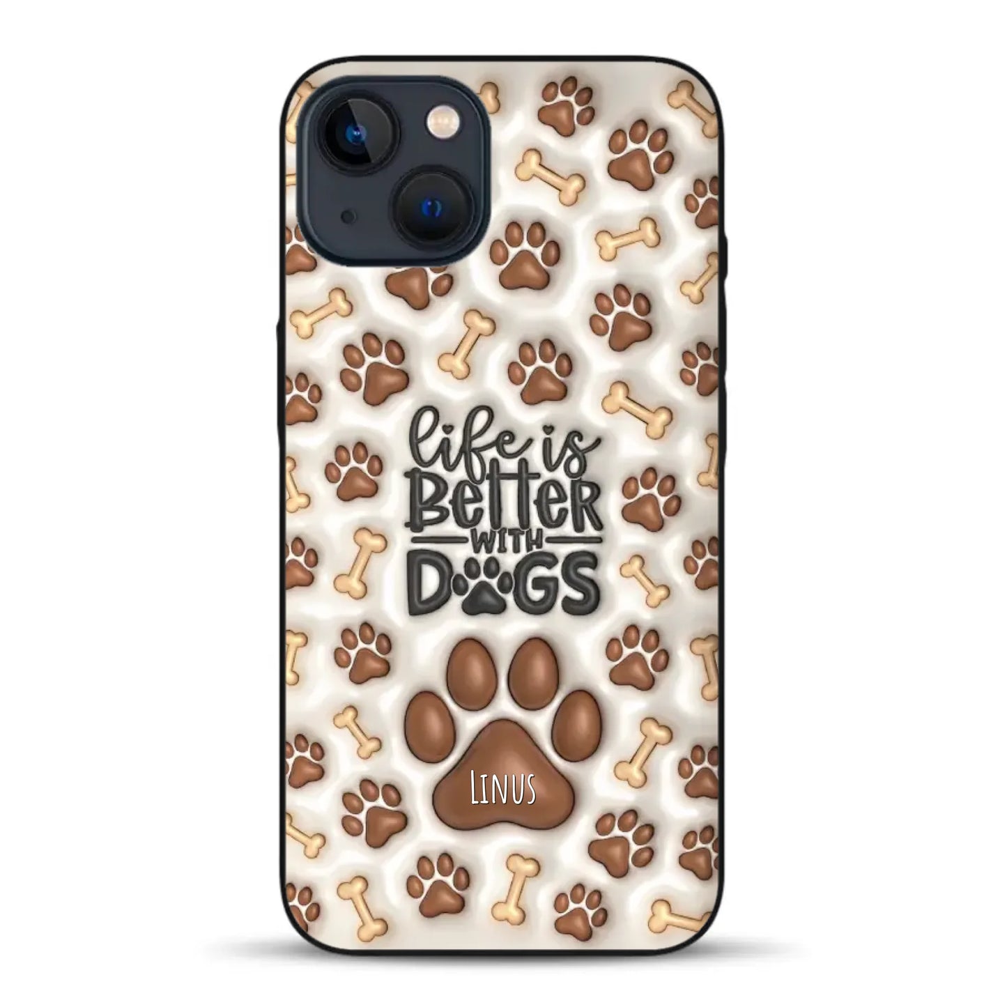 Life is better with Dogs - Individuelle Handyhülle für iPhone