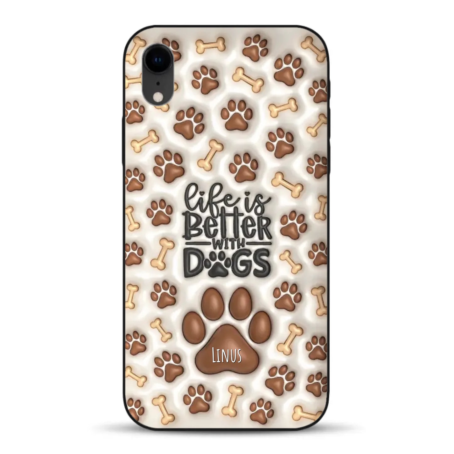 Life is better with Dogs - Individuelle Handyhülle für iPhone