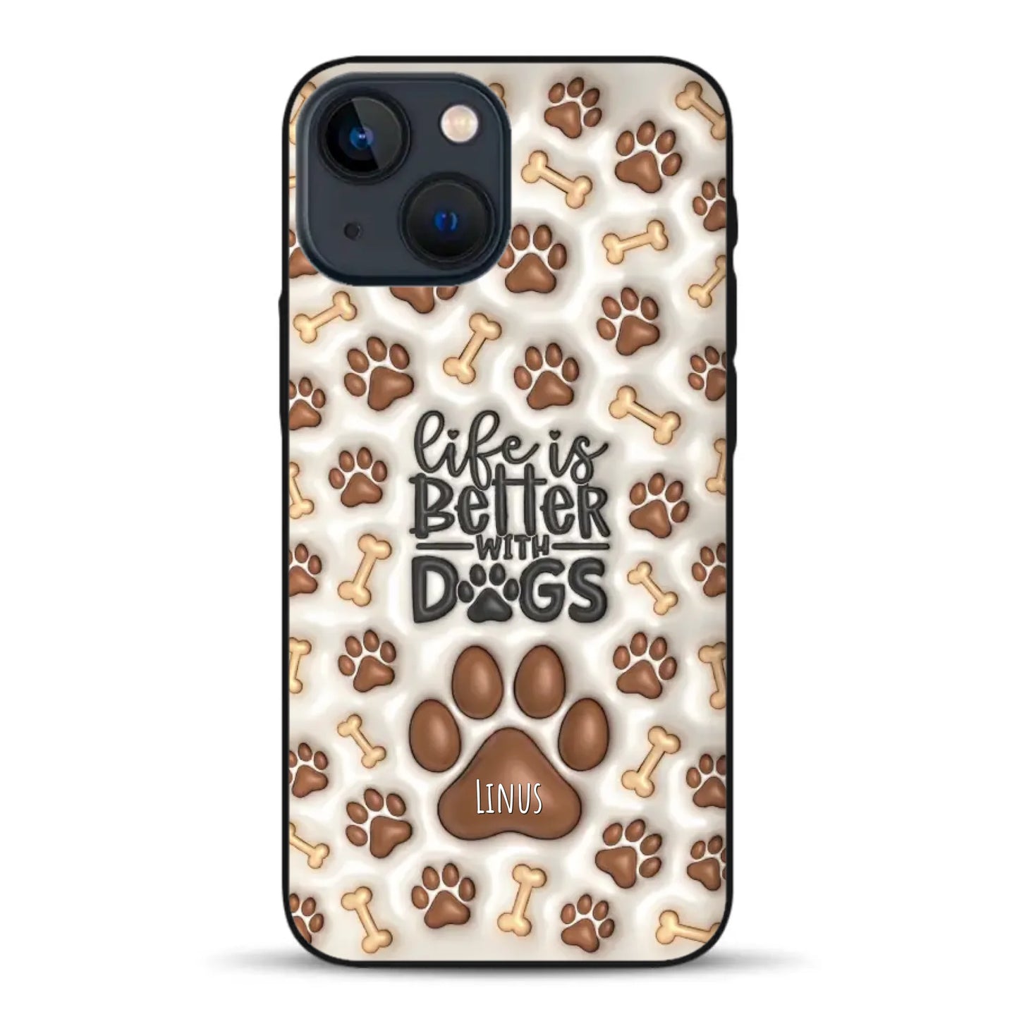 Life is better with Dogs - Individuelle Handyhülle für iPhone