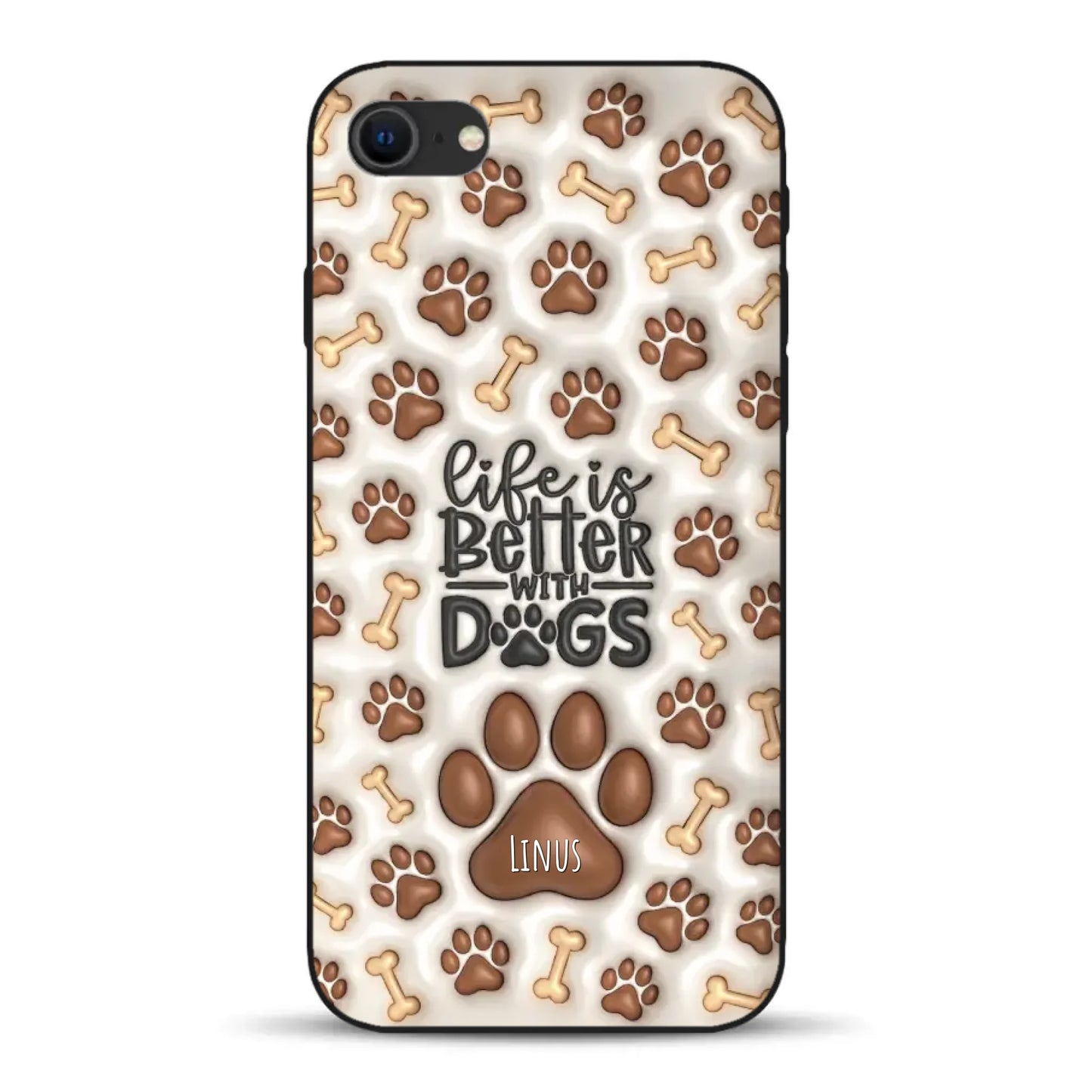 Life is better with Dogs - Individuelle Handyhülle für iPhone