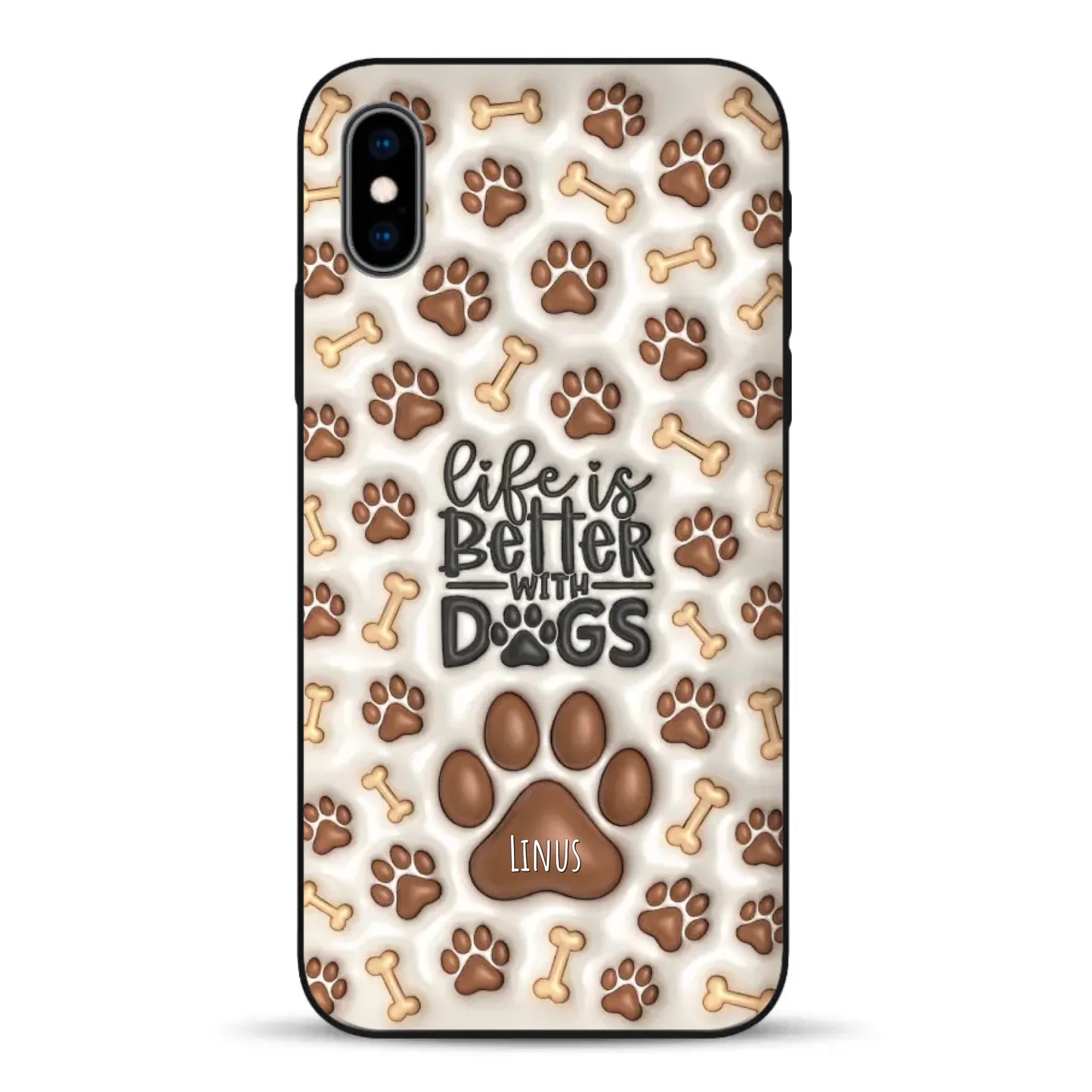 Life is better with Dogs - Individuelle Handyhülle für iPhone