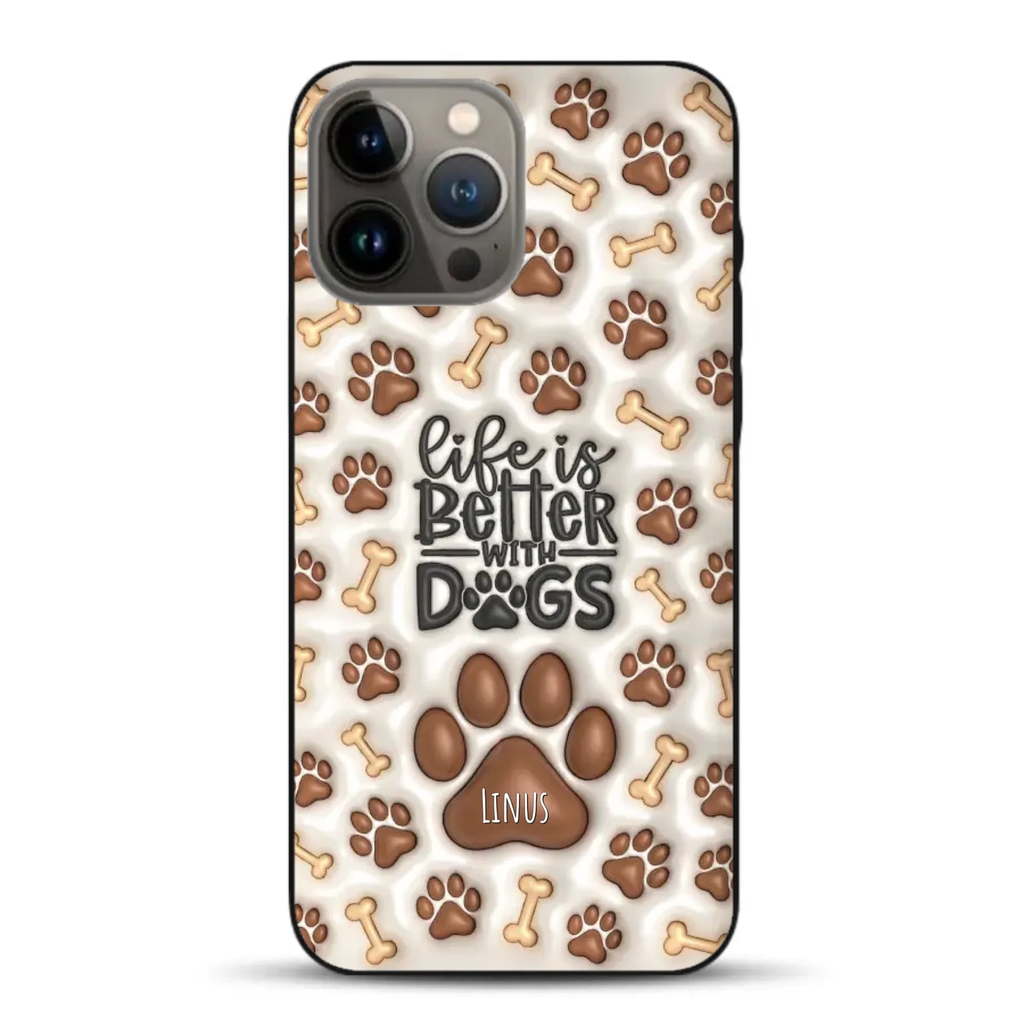 Life is better with Dogs - Individuelle Handyhülle für iPhone