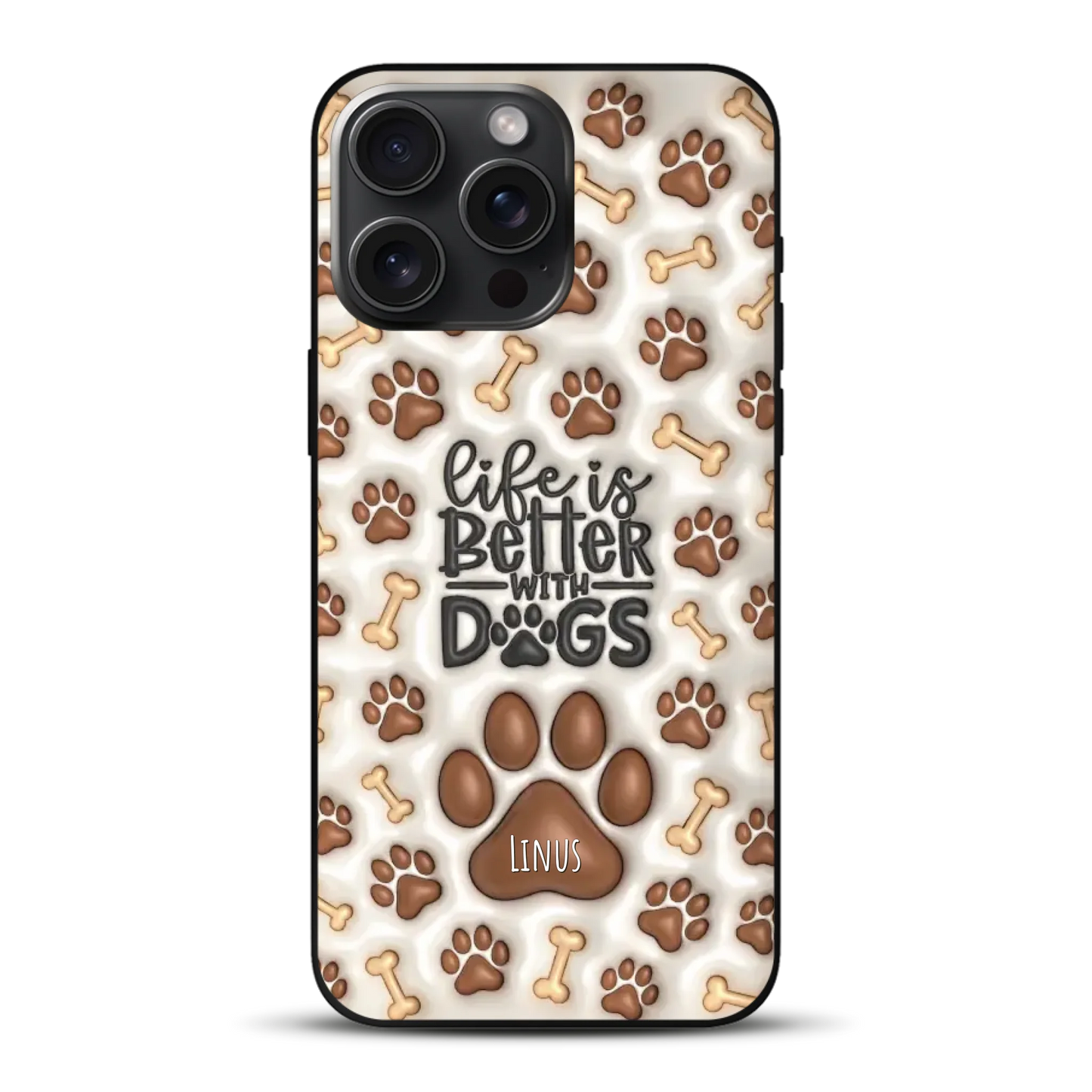Life is better with Dogs - Individuelle Handyhülle für iPhone