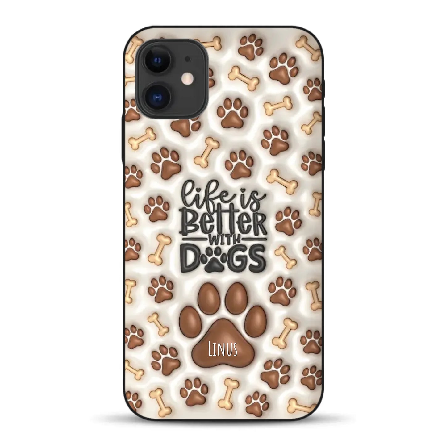 Life is better with Dogs - Individuelle Handyhülle für iPhone