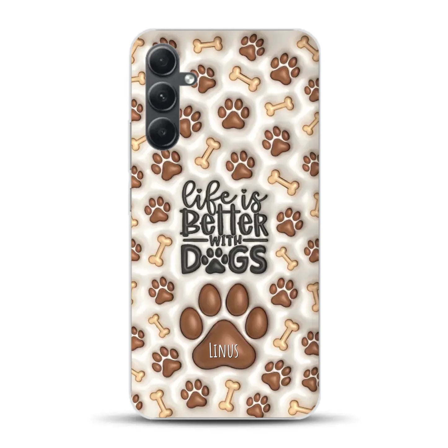 Life is better with Dogs - Individuelle Handyhülle für Samsung