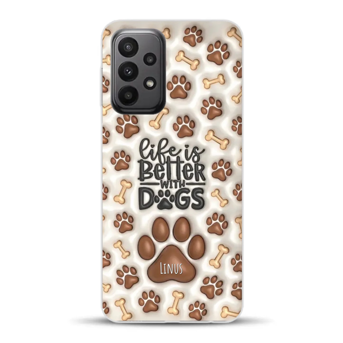 Life is better with Dogs - Individuelle Handyhülle für Samsung