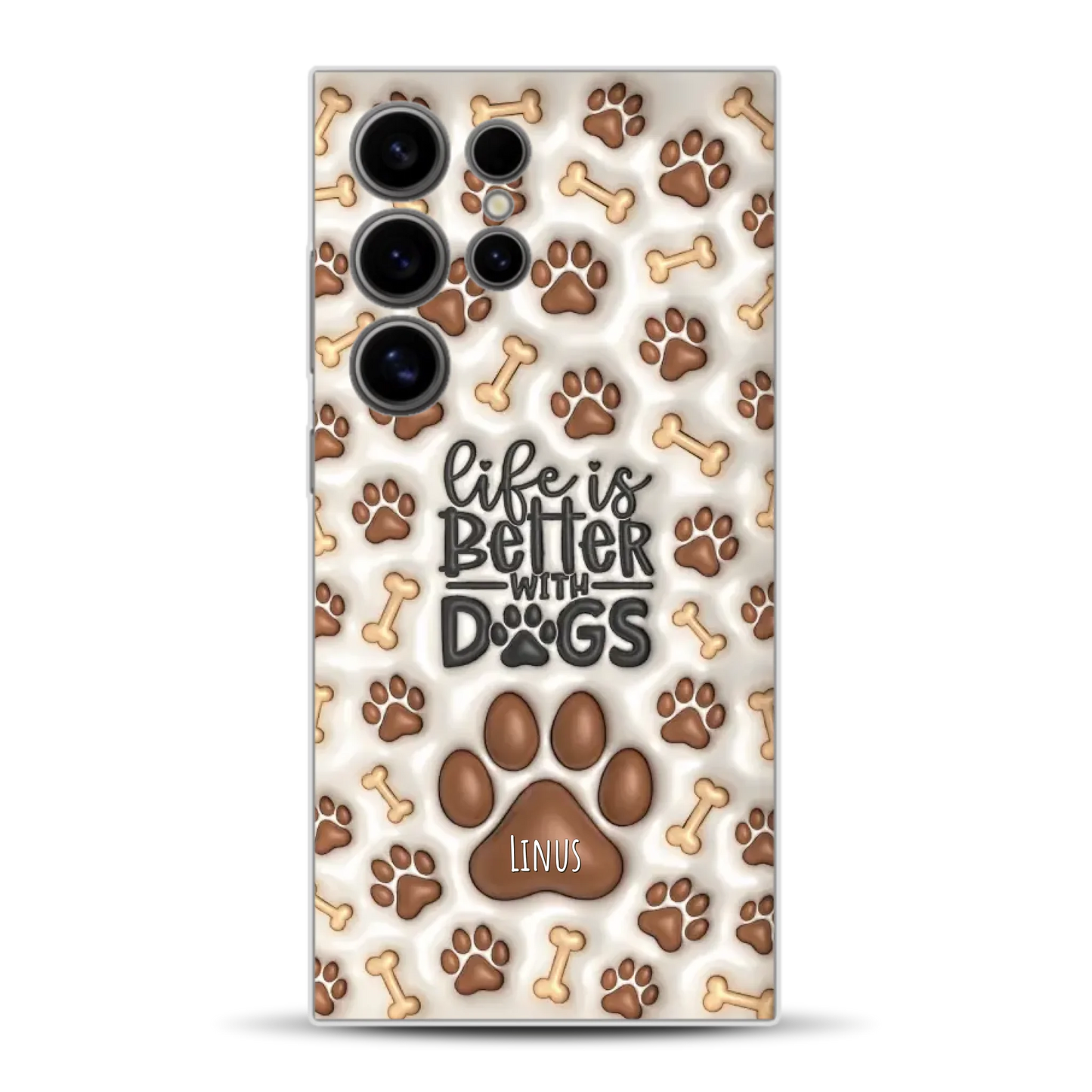 Life is better with Dogs - Individuelle Handyhülle für Samsung