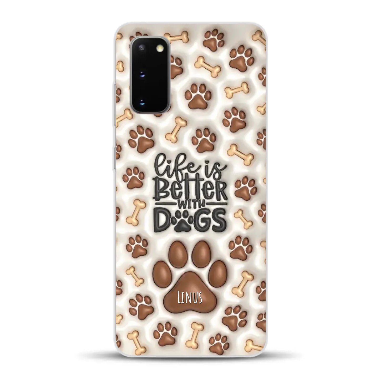 Life is better with Dogs - Individuelle Handyhülle für Samsung