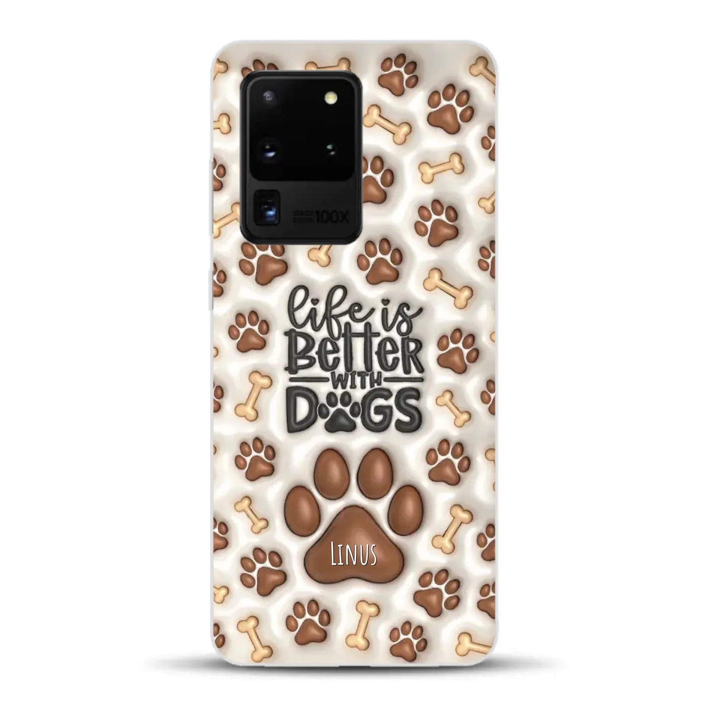 Life is better with Dogs - Individuelle Handyhülle für Samsung