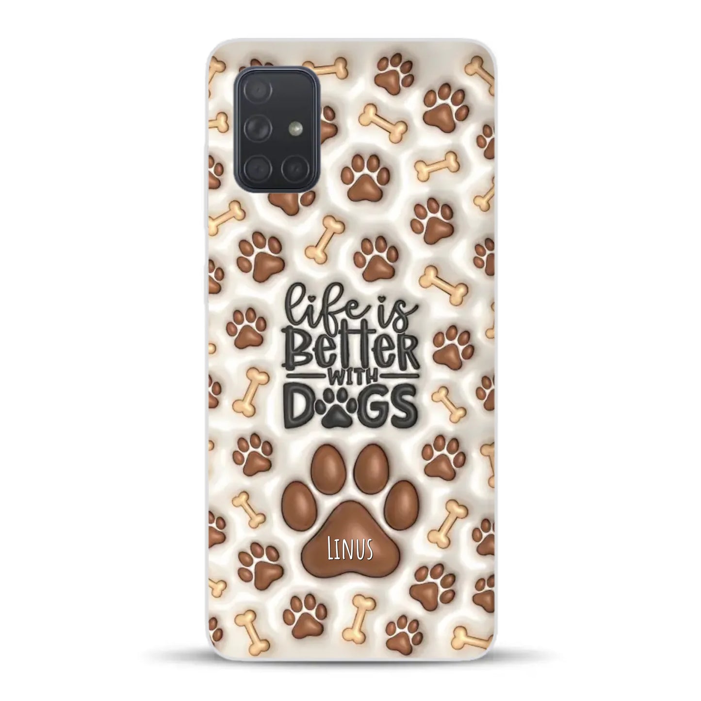 Life is better with Dogs - Individuelle Handyhülle für Samsung